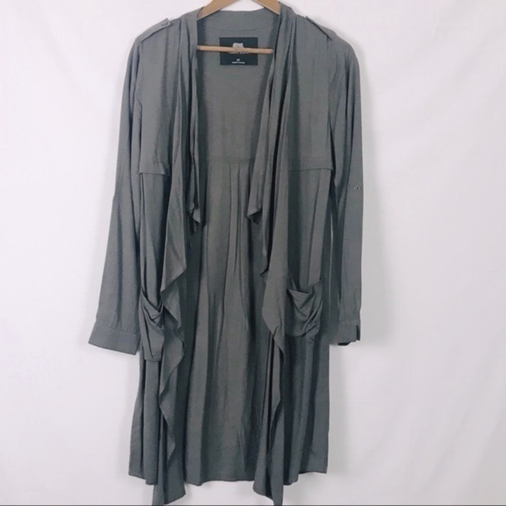 NAKED ZEBRA DRAPED OPEN CARDIGAN SIZE MEDIUM